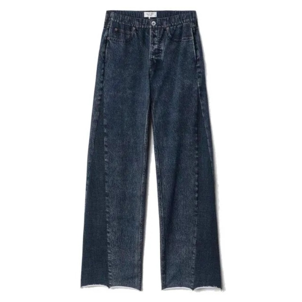 rag & bone Women's Wide Leg Jeans in Dark Indigo